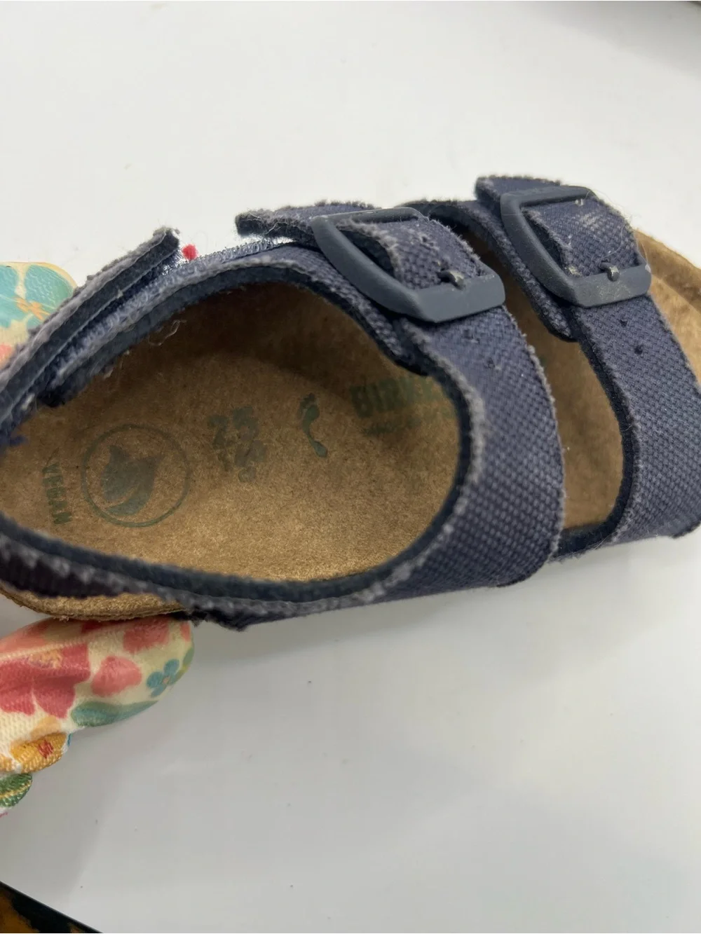 Birkenstock Navy Kids Double-Strap Open-Toe Sandals